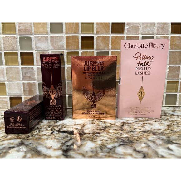 Charlotte Tilbury Airbrush Setting Spray & lip/eye Minis - Picture 3 of 5